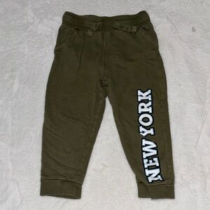 (3 for $10) sinsay Olive Kids Joggers with New York Print